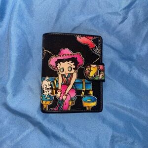 Betty boop western print wallet